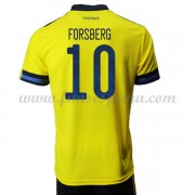Camisetas De Futbol Baratas Suecia 2021 Emil Forsberg 10 Primera Equipación..